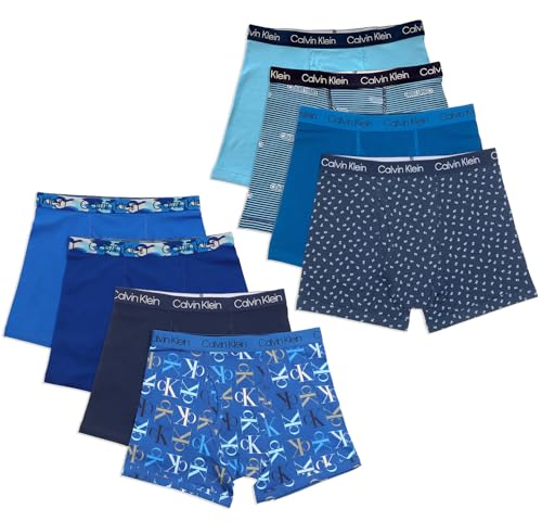 Image of Calvin Klein Kids Boys' Modern Cotton Boxer Brief Underwear 8-Pack