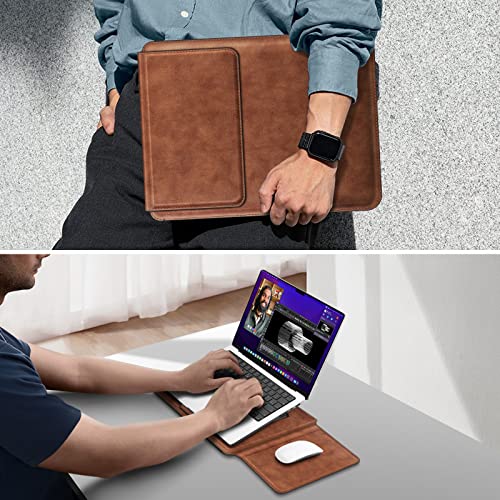 Fintie EZBT015US Sleeve Case For Macbook Air 13.6 M3 M2 A3113 A2681/Macbook Pro 14 A2992 A2918 A2779 A2442/Macbook Pro 13 M2 (2016-2023)/Macbook Air 13.3 - Pu Leather Slim Bag Cover thumb #6
