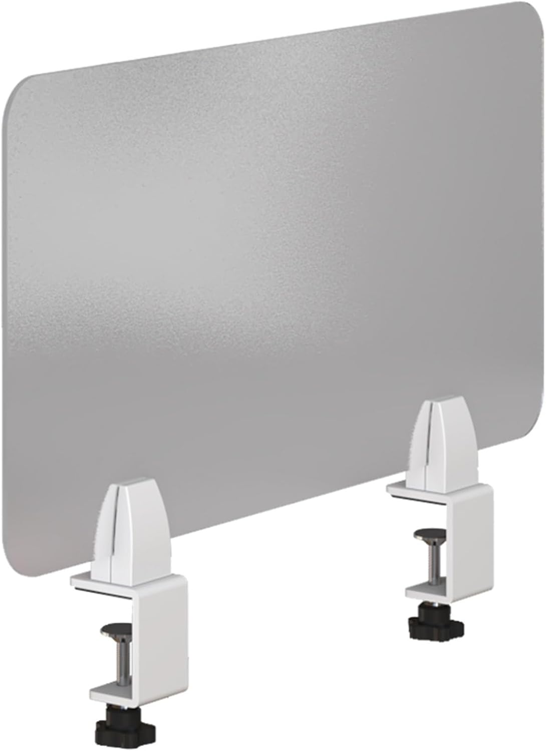 Translucent Frosted Desk Divider Privacy Panel for Office Students Freestanding Partition Screen with Mounting Clamp 43.3x11.8in Tall Table Separator