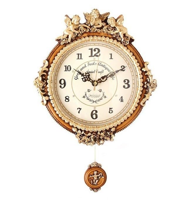 掛け時計 真鍮飾りオーロラ（アイボリー） 電波時計 キュービック おしゃれ 掛け時計 真鍮飾りオーロラ 電波時計 キュービック おしゃれ | 「知慧