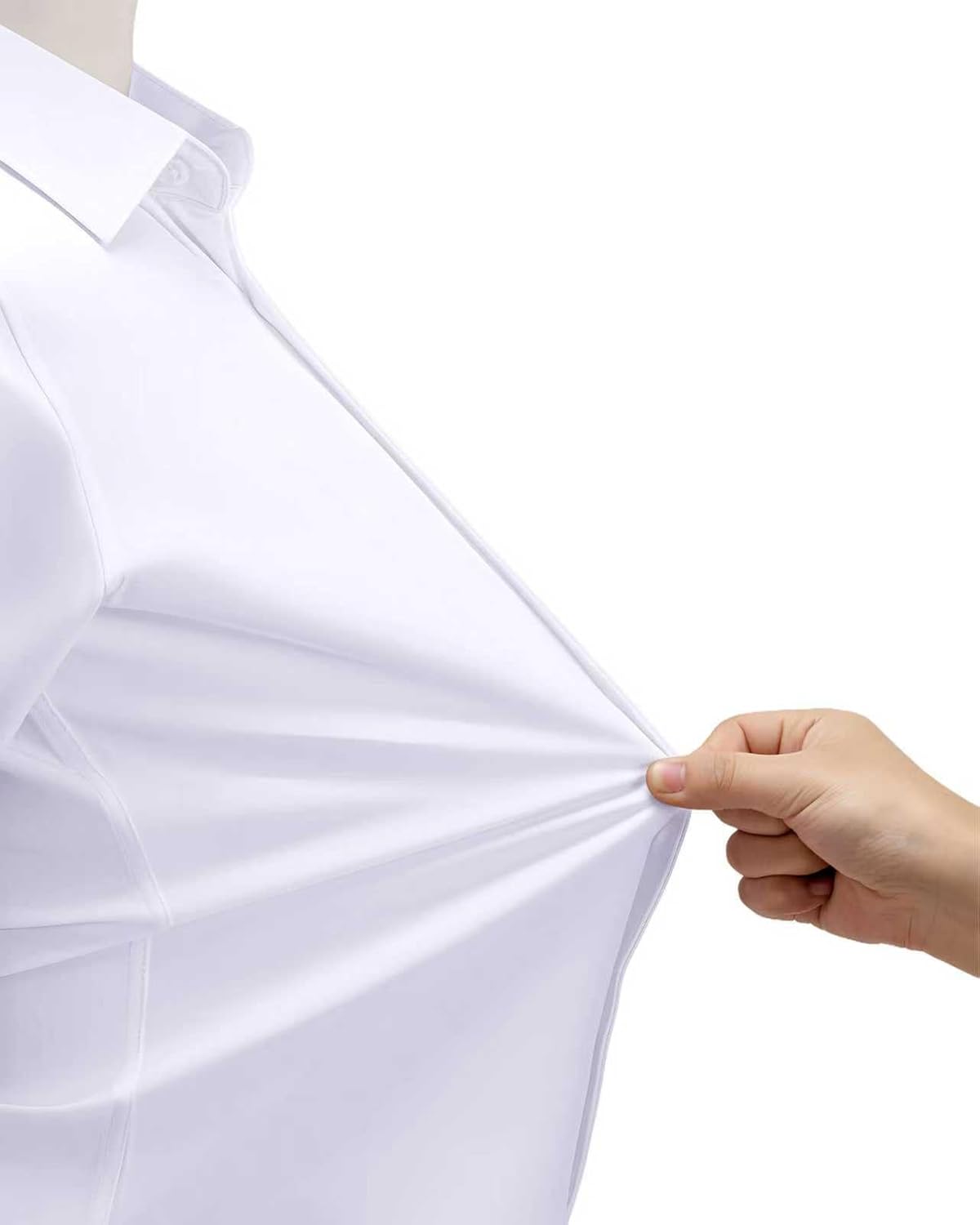 Boys Button Down Shirt, Long Sleeve Dress Shirts, 4-Way Stretch, Wrinkle-Free, Formal School Uniform - Image 5