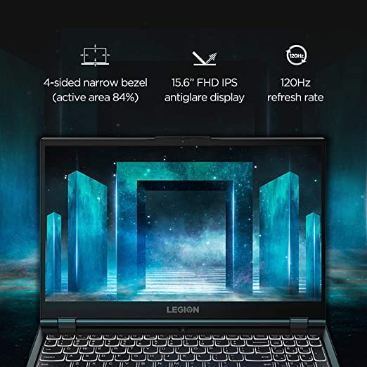 Image of (Refurbished) Lenovo Legion 5 10th Gen Intel Core i5 15.6 inch FHD Gaming Laptop (8GB /512GB SSD /Windows 10 /120 Hz /NVIDIA GTX 1650 4GB GDDR6 /Phantom Black /2.3Kg), 82AU00CFIN