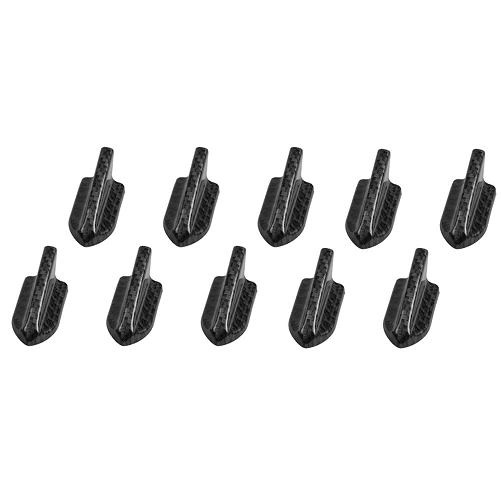 Spoiler per Pinne Squalo Sul Tetto dell'auto,MoreChioce Universal Shark Fin Diffuser Vortex Generator Kit Spoiler Decorazione Coda Auto Shark Fin Tetto Spoiler Decorazione Diffusore,Modello Carbonio