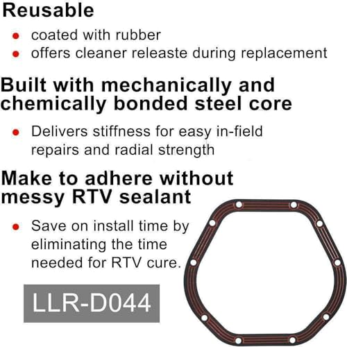 Image of Differential Cover Gasket LLR-D044 Replacement for Dana 44