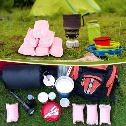Image of Affrolling 12 Rolls Travel Toilet Paper to Go Packs Soft Bulk, Pink