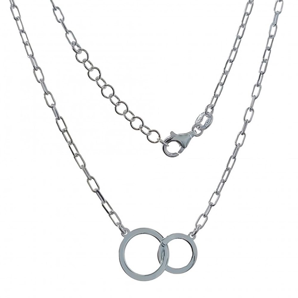 Silbergurgantilla Law 925m Grund KARMA ENTREES UNTERNEABENDAMEN ERSCHRIFTE Kette 42 cm.