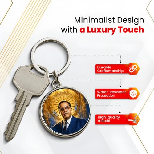 Image of MG | Protective Evil Eye /Spiritual Symbols /Om /Motivational Keychains | Double-Sided Metal Key Ring | Good Luck and devine Charm for Car, Bike, Home & Office