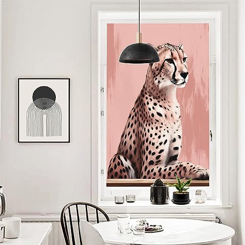 Vinilo para ventana Diseño Leopardo 23.6x35.4 pulg miniatura 6