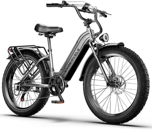 YorkE 26“ Electric Bike for Adult,750W Peak, up 80 Miles Removable Battery Ebike,Adult Electric Bicycles for All Terrain,Men Women E Bike, 7-Speed image 14