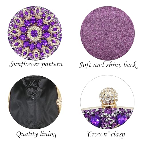 Image of MAIRLOM Rhinestone Clutch Purses for Women Evening Bag Sparkly Handbag | Diamond Clutches Purse Glitter Crystal Gemstone Shoulder Bags Luxury Handbags for Wedding Formal Party Prom
