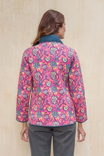 Image of Cotton Quilted Jacket for Winter | Warm Lightweight, Soft Quilted Reversible, Casual Jackets for Women | Stylish Cotton Outerwear | Breathable & Comfortable