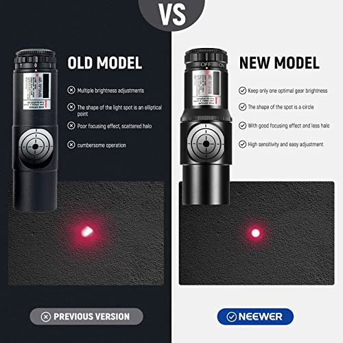 NEEWER Red Laser Collimator, Adjustable 1.25" Collimation Eyepiece with 2" Adapter, Telescope Accessory Compatible with Newtonian Dobsonian Marca Reflector Telescope, LS-T9 - Image 2