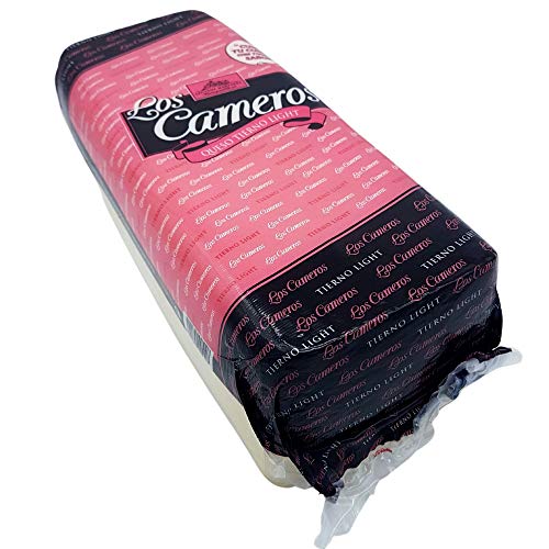 Queso de Vaca Tierno Light - Queso en Barra Los Cameros - Peso Aproximado 3.3 kilogramos - Queso Light Elaborado con Leche Pasteurizada de Vaca - Queso Light con todo el sabor de su origen.
