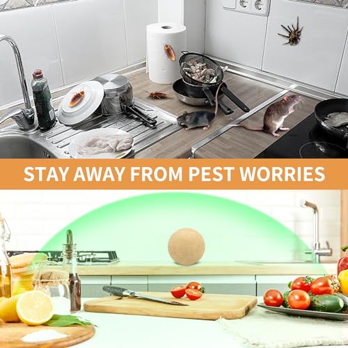 Pest Control Balls - Peppermint Pest Repellent for Mouse, Mice, Rats, Ants, Roaches, Moths & More - Strong Repel Indoor & Outdoor Mouse & Mosquito Deterrent - 8 Balls - Image 5