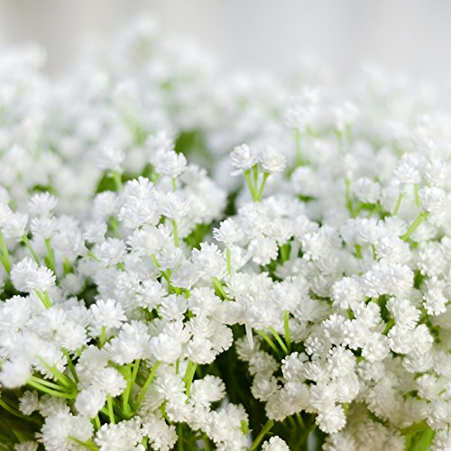 LianLe Kunstblumen Schleierkraut Blumenstrauß Dekorative Blumen Arrangement Tisch Hochzeit Party Deko