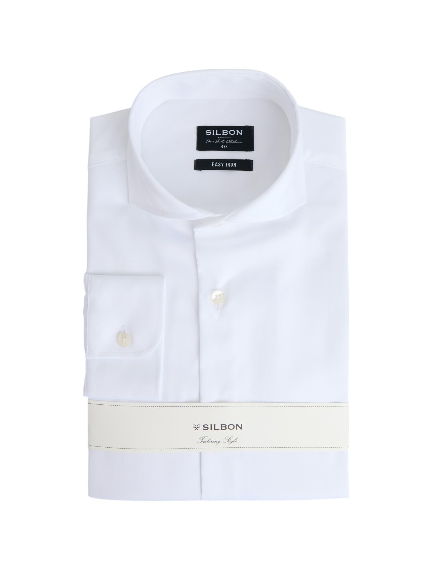 Chemise à bouton bas homme blanche coton easy iron puño simple - 8