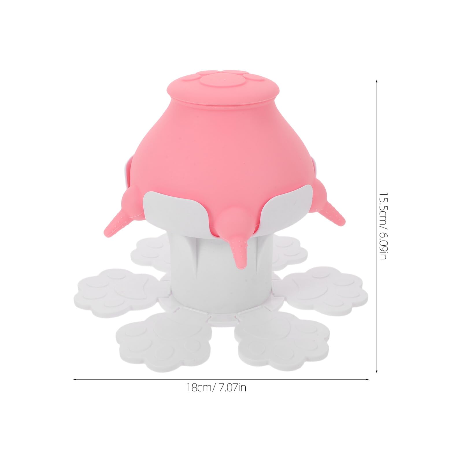 TOYANDONA Biberon per Gattini e Cuccioli Regolabile in Altezza Alimentazione Naturale in Silicone Leggero Set per Allattamento e Abbeveraggio Multiplo per Animali Domestici Giovani