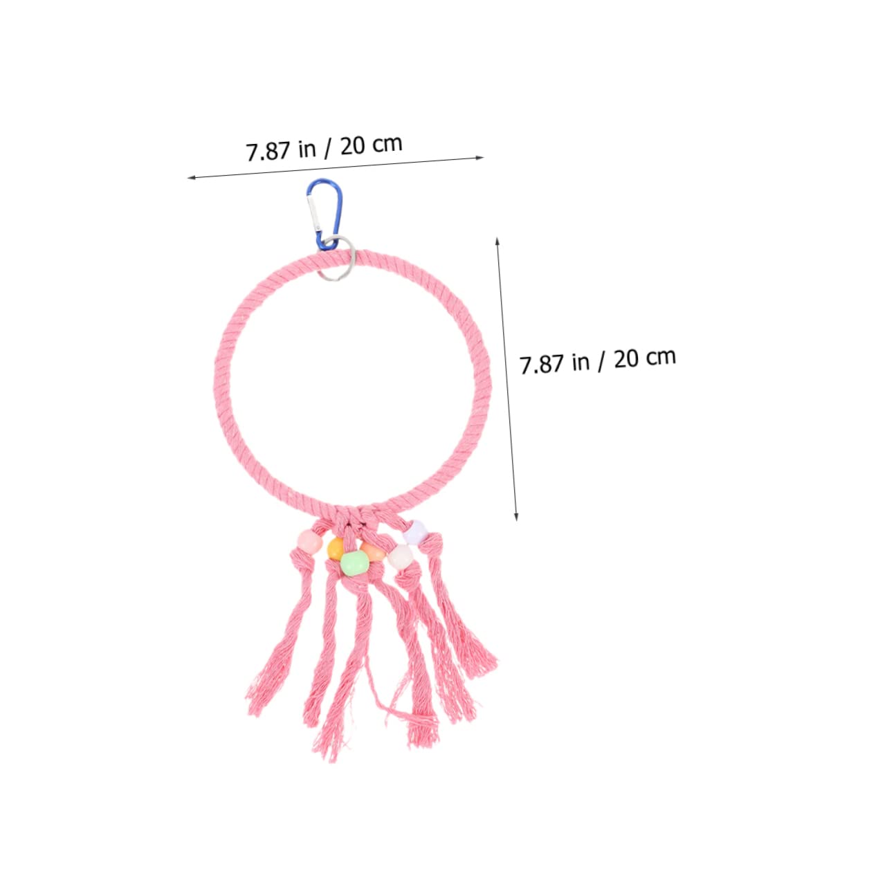 ifundom 2Pcs Decorative Parakeet Rope Perches Funny Cockatiel Swing with Bright Colors Bird Stand for Hanging Play and Climbing for All Bird