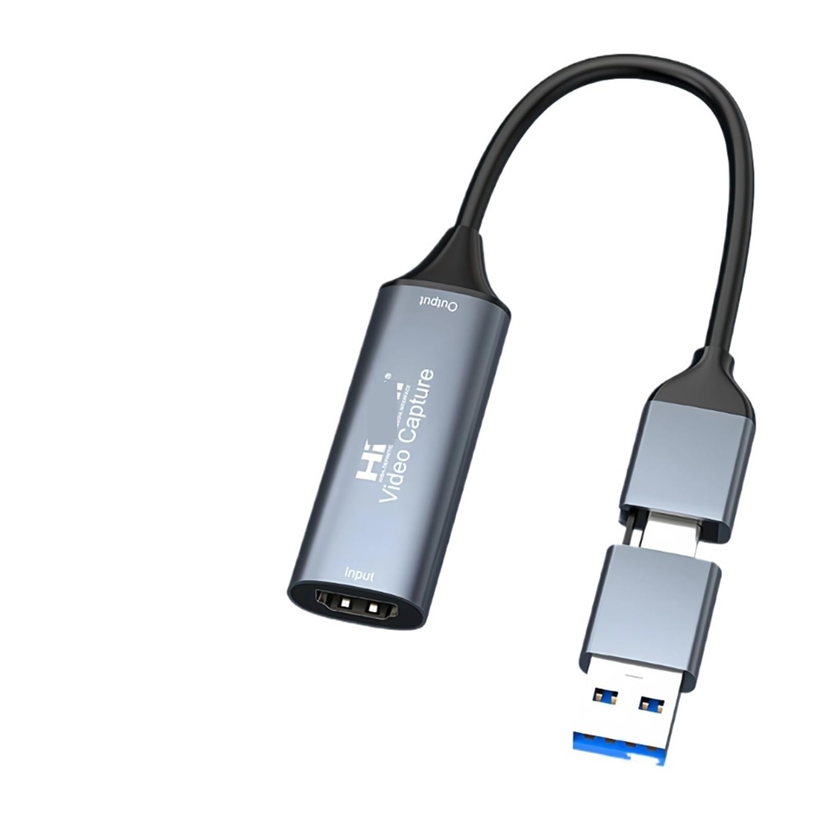 Tarjeta de captura de video HDMI a USB 3.0 Type-C para grabacion en vivo 4K