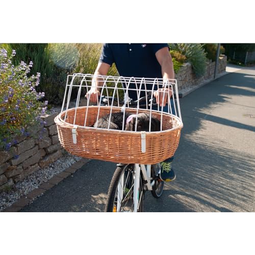 Aumüller Fahrrad-Tierkorb mit Halter, Steuerkopfmontage vorne