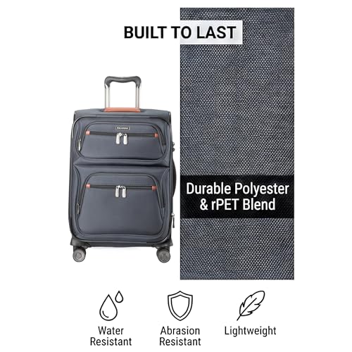 Image of Ricardo Beverly Hills Montecito 3.0 Softside Luggage Collection Expandable Suitcases with Wheels and TSA Lock, 29 inch Large Check-In (Graphite, 29-inch Large Check-in)