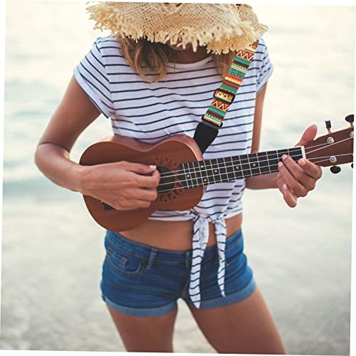 Milisten 3 Pièces Ceinture Acoustique Fleur Ukulélé Shouler Pièces Musical National Imprimé Ukulélé Style Poupée Guitare… - Les Beatles, Paul McCartney, John Lennon, RIngo Starr, George Harrison Milisten 3 Pièces Ceinture Acoustique Fleur Ukulélé Shouler Pièces Musical National Imprimé Ukulélé Style Poupée Guitare… – Image 6