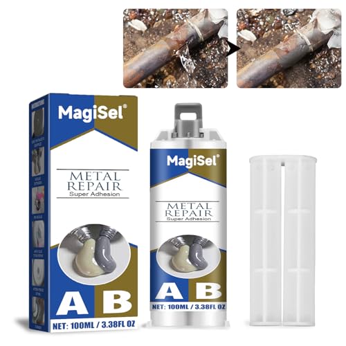 Agente de Reparación de Metal, Pegamento Metal, Adhesivos metálicos, Pasta De Reparación De Metal, Metal Repair Glue, adhesivos fuertes para la Unión de metales y otros materiales 50ml
