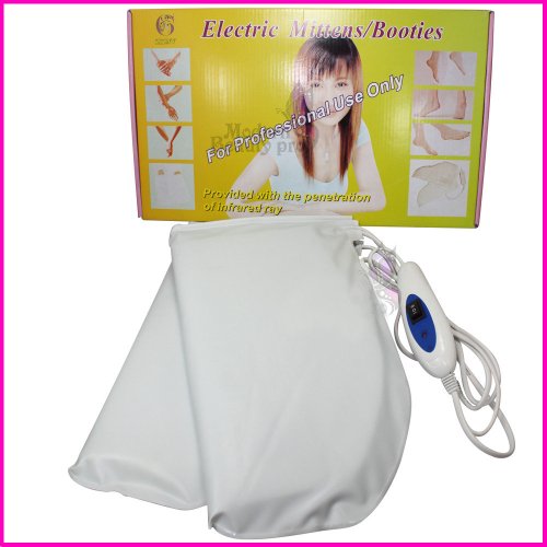 Heated Mitten SPA Electric Warming White Gloves Therapy Glove Warmer Hand Salon Warmer 110V US Plug