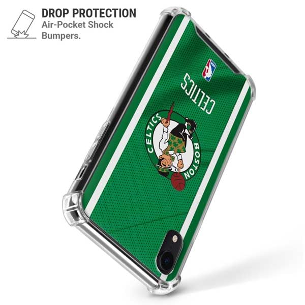 Skinit Clear Phone Case Compatible with iPhone XR - Officially Licensed NBA Boston Celtics Design