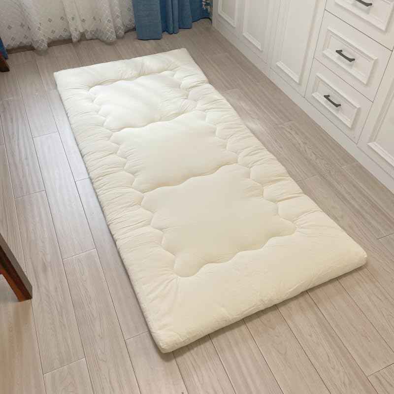 Ultimative japanische Futon-Matratze, Premium-Shikibuton-Bodenmatratze für bequemen und stützenden Schlaf, traditionelles Tatami-Bett mit Bio-Baumwoll-Füllung, faltbar, platzsparendes Design (70 x 200