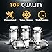 1/2-20 Lug Nuts Replacement for Wrangler 1987-2017 Liberty 2002-2012 Grand Cherokee 1993-2010 Chrome 19mm Hex 1.38
