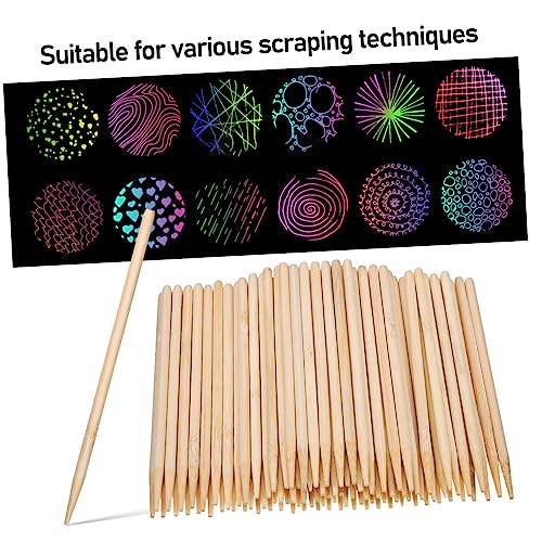 Hohopeti Paper Bulk Scratch Paper Pad Stylus Pen for Boys and Girls Wooden Styluses