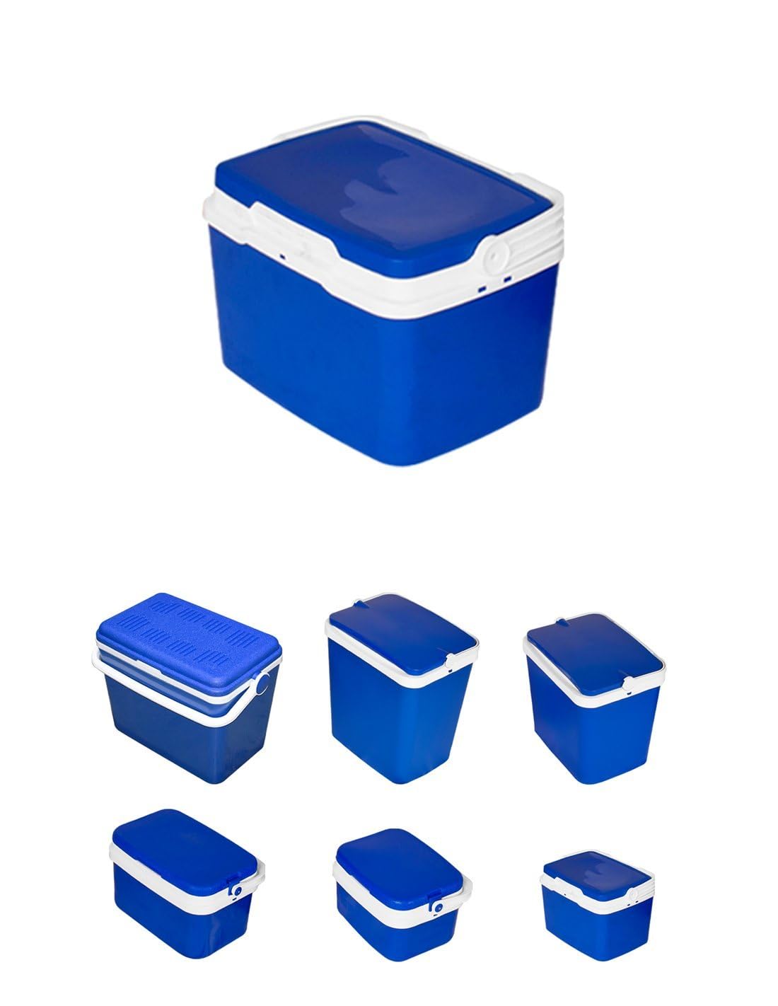 JARDIN202 - Nevera Portátil Rígida – Nevera Térmica con Asa para Camping, Barbacoa y Viaje | 5 L (Azul)