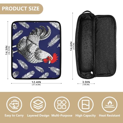 Organizador de viaje para herramientas de cabello resistente al calor con bolsa impermeable para planchas y rizadores miniatura 4