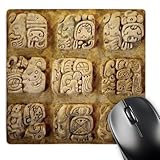 3dRose - Maya Script Mayan Language Glyphs Indigenous Peoples of The Americas - Mouse Pad - (mp-372658-1)