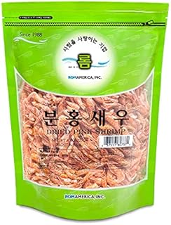 Small Whole Dried Pink Shrimp Tiny Prawn for Cooking or Snack - Soup, Stew, Stir fry, Rice Dish 말린 새우/ 건새우 - 8oz (Pack of 1)