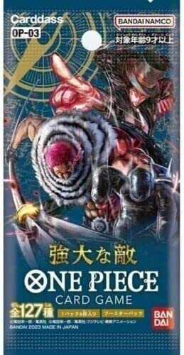 HEART FOR CARDS One Piece OP-03 Pillars of Strength/Mighty Enemy - Booster - Japonés + Heartforcards Protección de envIo (1 Booster)