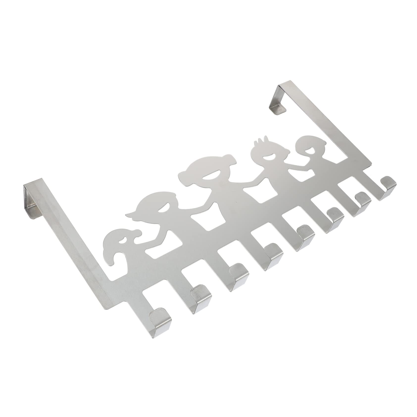 HOUDERCO Punch Storage Row Hooks Door Storage Rack Home Row Hook Hanging Row Hook for Hat Coat Handbags