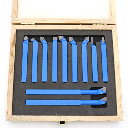 Kit de 11 herramientas para torno con punta de carburo 8mm