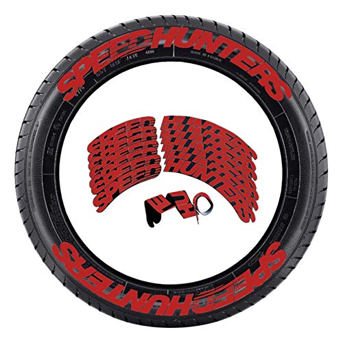 Famtasme Tire Decals, Speed Hunters Tire Decals Car Tire Modified Letter Decals Car Wheel Letters for Car, Motorcycle