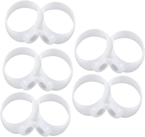 5 pares de anillos de dedo del pie cubiertas magnéticas de banda elástica cubierta de dedo del pie herramienta magnética Jansio anillo para dedos de