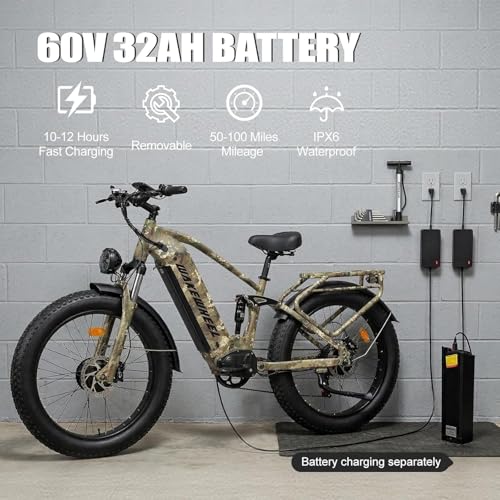WakeWheel 60V 32Ah Fat Tire E-Bike