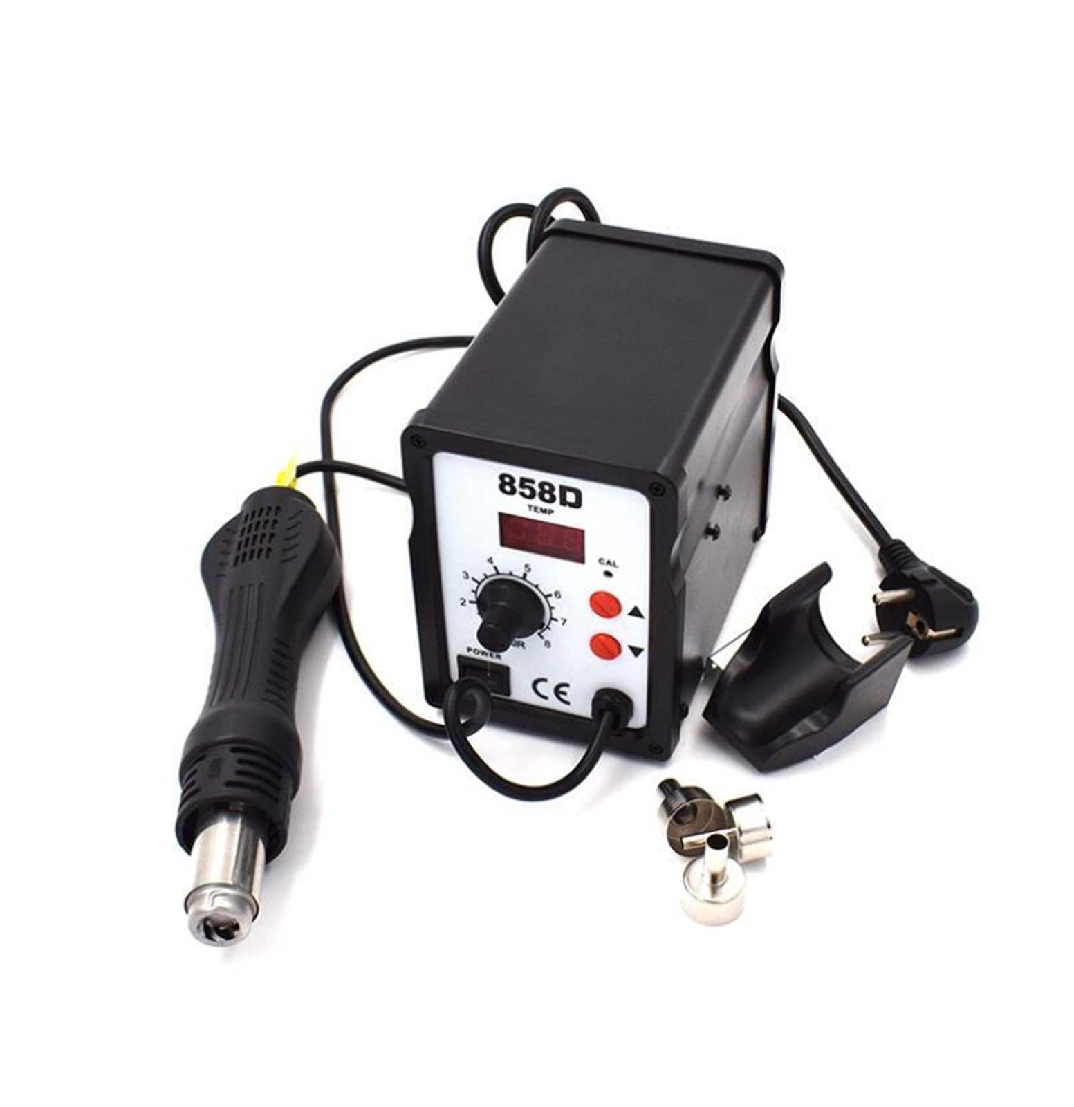 AmAzwi Stazioni di Saldatura 70 0W 858D ESD Stazione di Saldatura GUIDATO Digitale SMD Pistola ad Aria Calda del Bond di Saldatura con Display Digitale della Temperatura