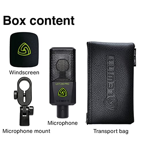 Lct-240-Pro Compact Condenser Microphone, Black #TOP5