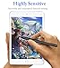 Active Stylus Pens for Touch Screens, DOGAIN Pencil for Android, Rechargeable Tablet Pen POM Tip Magnetic iPad Pencil for iPad/Pro/Air/Mini/iPhone/iOS/Android and Other Touch Screen