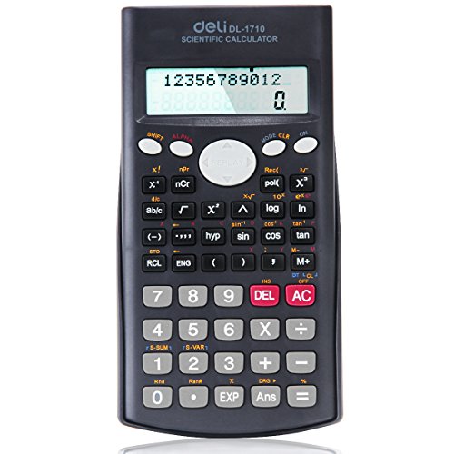 Calculatrice scientifique Deli 240 fonctions pour équations complexes