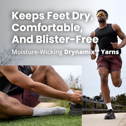 Balega Unisex Adult HC Mini Crew Performance No Show Athletic Running Socks (1 Pair), Charcoal, Large3