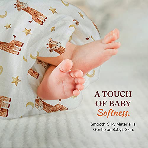San Francisco Baby Animal Swaddle Blankets, 3-Pack – Soft, Bamboo Rayon And Cotton Baby Blankets For Boys And Girls Promote Sound Sleep – 47X47 In. Receiving Blanket/Multipurpose Baby Essentials #TOP6