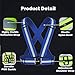 YUNLOVXEE Reflective Strap Safety Vest Gear - 2-10 Pack Adjustable High Visible Reflective Running Gear for Women Men Night (Blue x10)