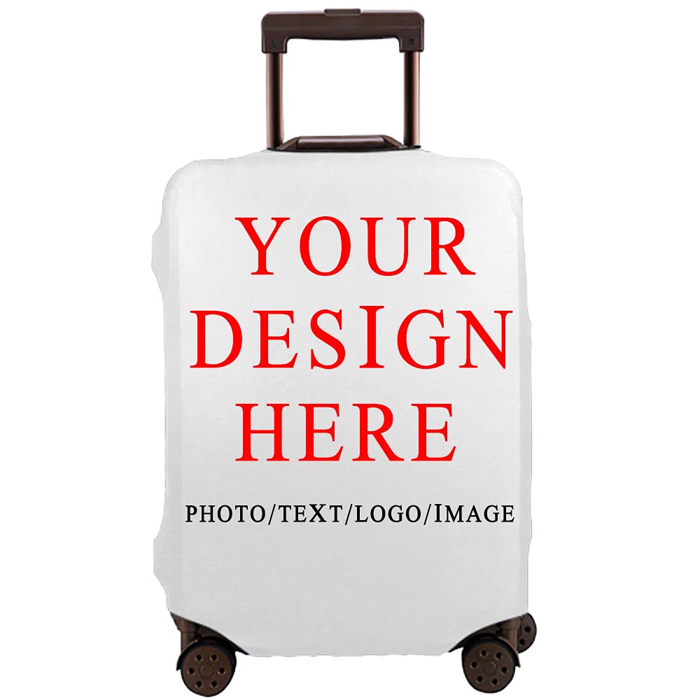 Customized Travel Luggage Cover Protecto with Your Photos and Text,Customize Travel Luggage Cover Protecto Design Your Own，Personalized Diy Your